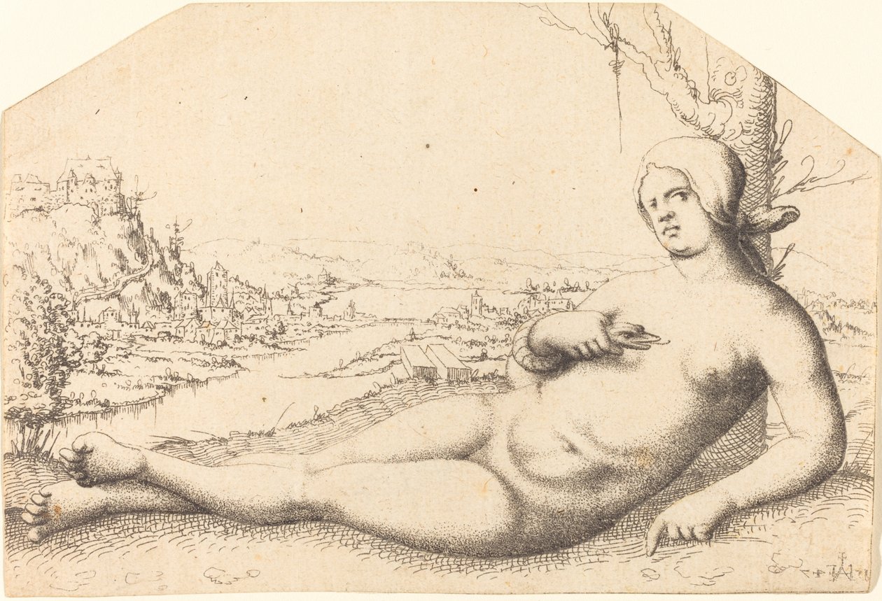 Mort de Cléopâtre - Augustin Hirschvogel