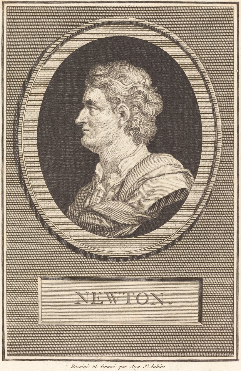 Isaac Newton - Augustin de Saint Aubin