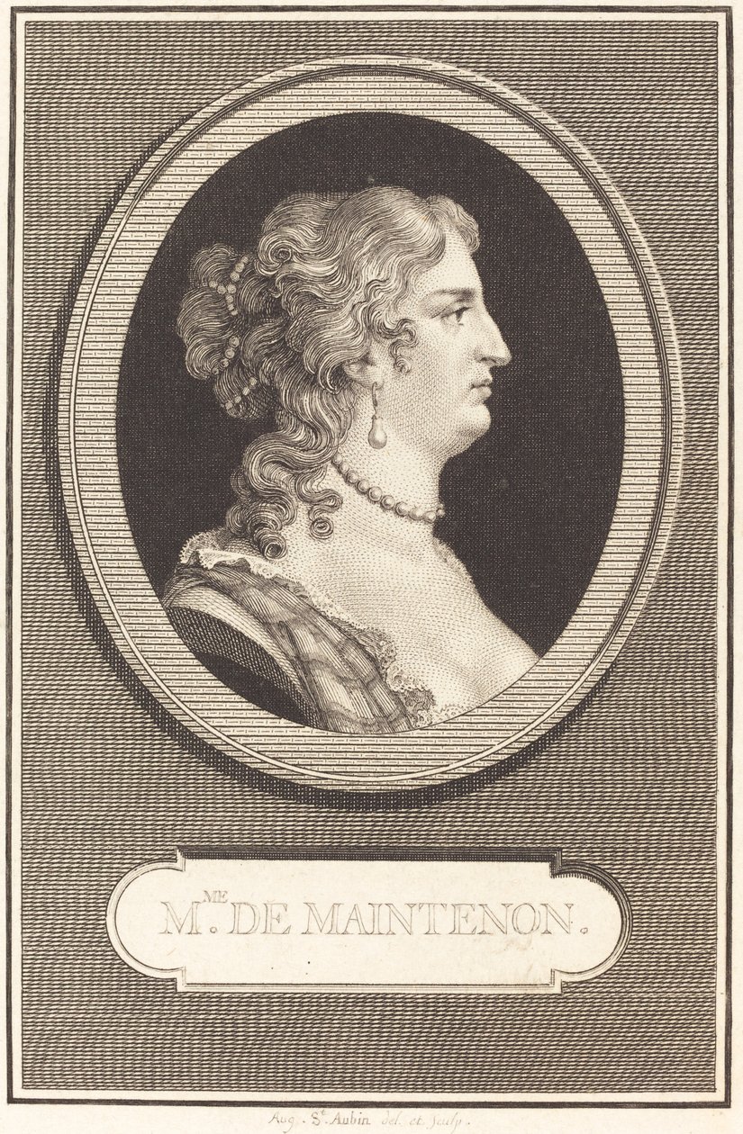Madame de Maintenon - Augustin de Saint Aubin