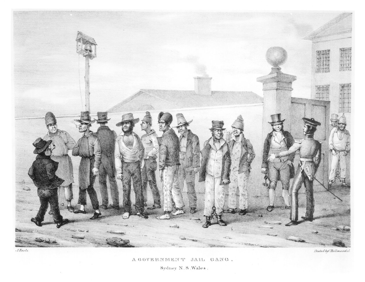 Un gang de prisonniers du gouvernement, Sydney, Nouvelle-Galles du Sud, 19ème siècle - Augustus Earle