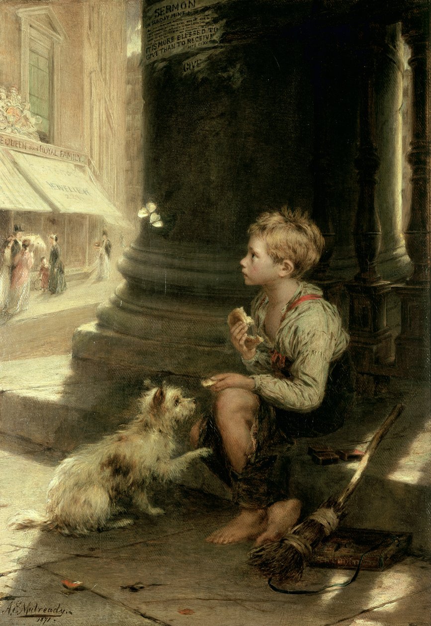 Une Part de la Croûte, 1871 - Augustus Edward Mulready