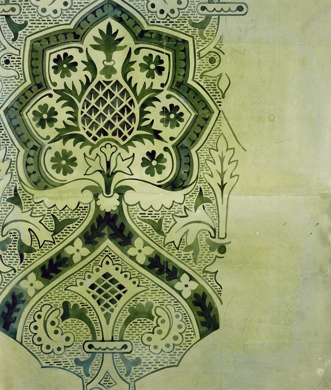Design pour un papier peint ecclésiastique - Augustus Welby Northmore Pugin