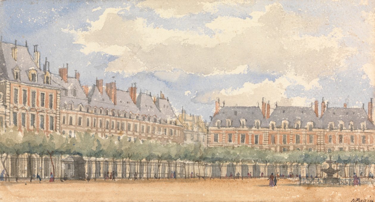 Place Royale, Paris - Augustus Welby Northmore Pugin