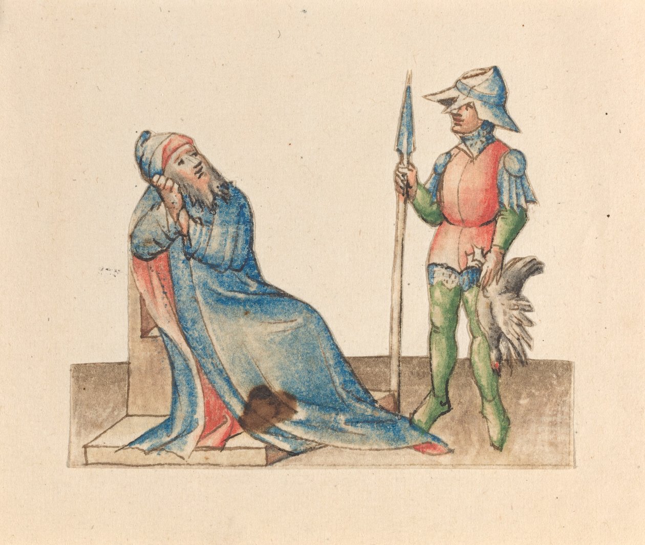 Isaac et Ésaü - Austrian 15th Century