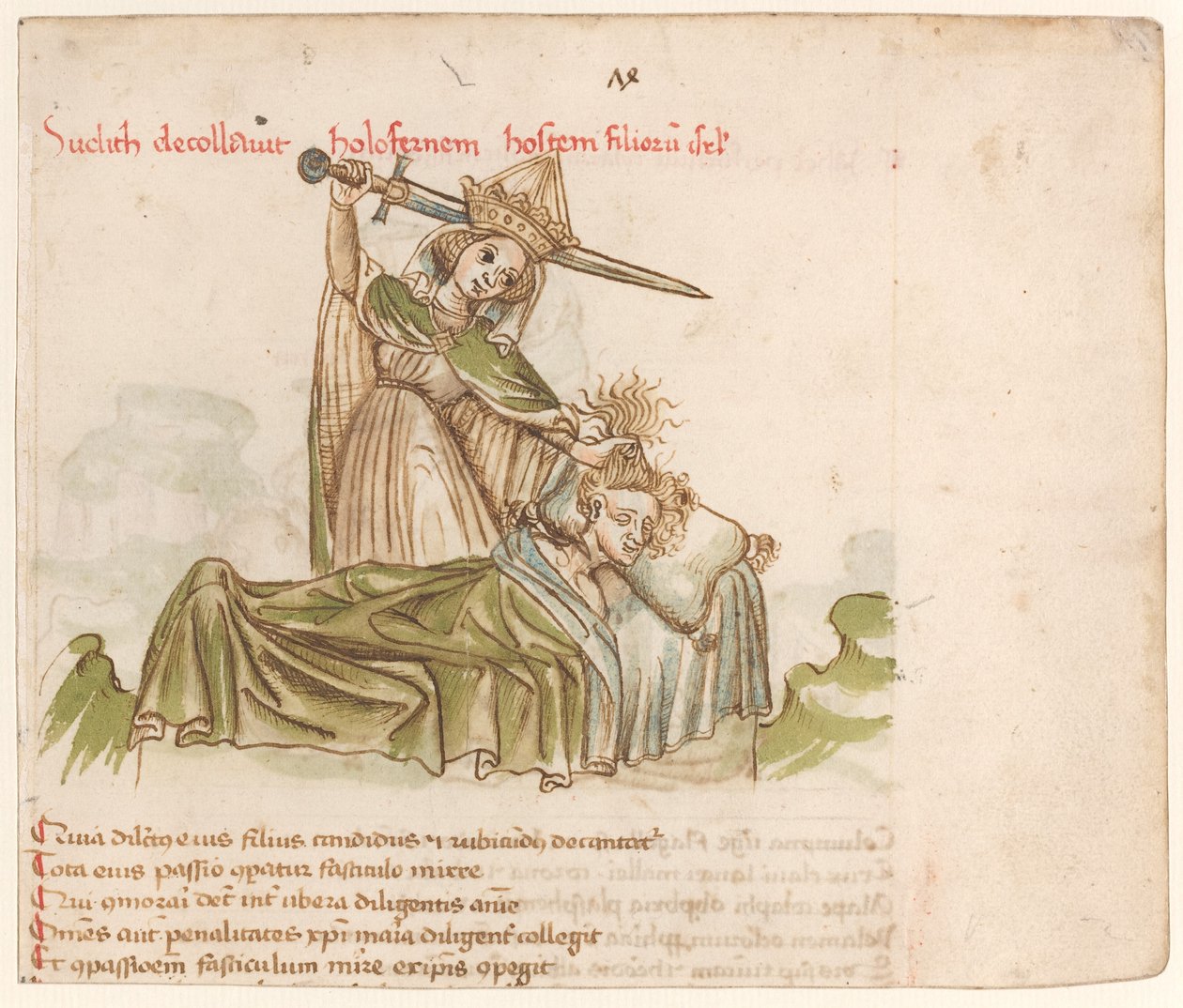 Judith tuant Holopherne - Austrian 15th Century