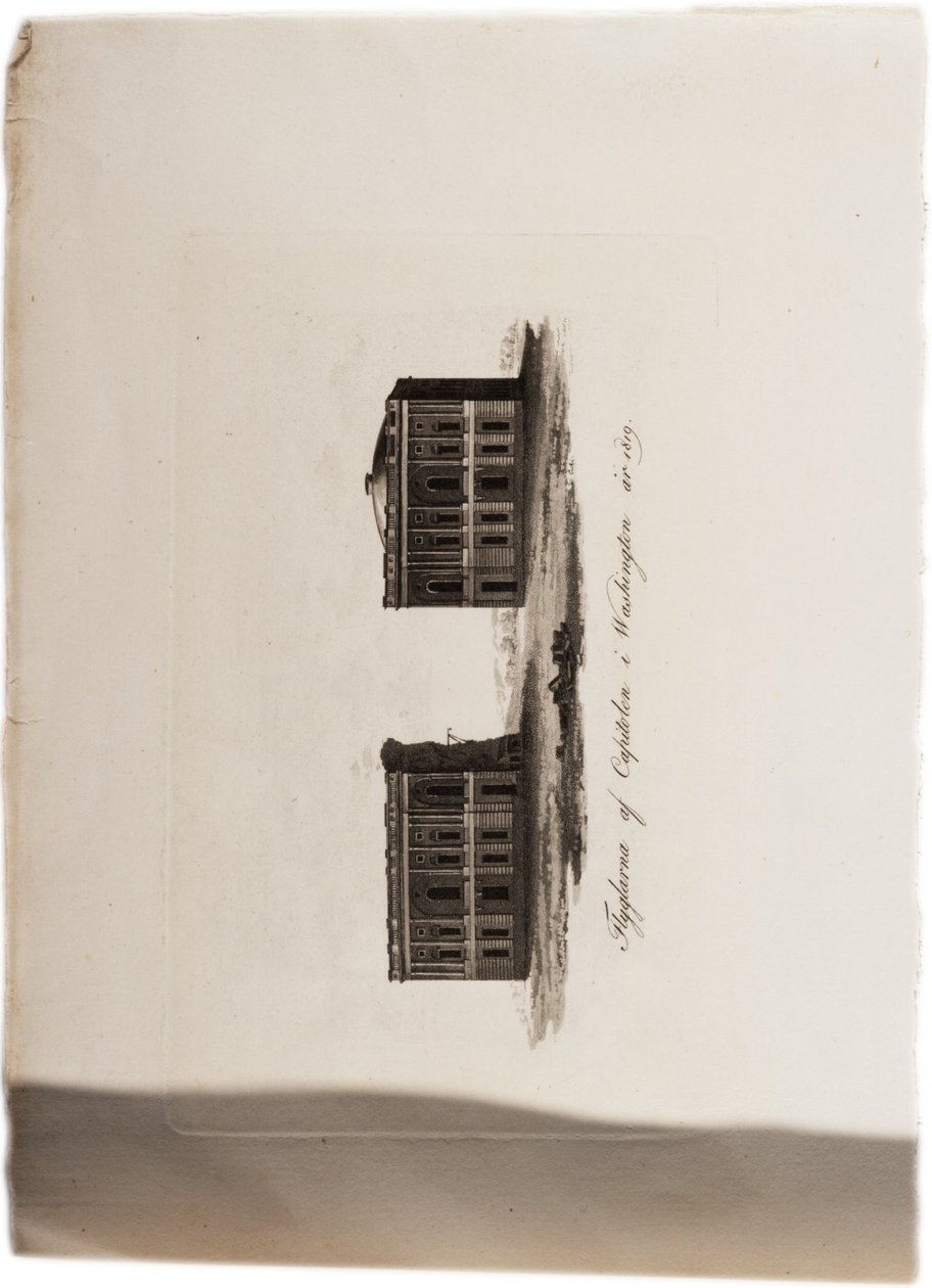 Ailes du Capitole, Washington, en 1819, d