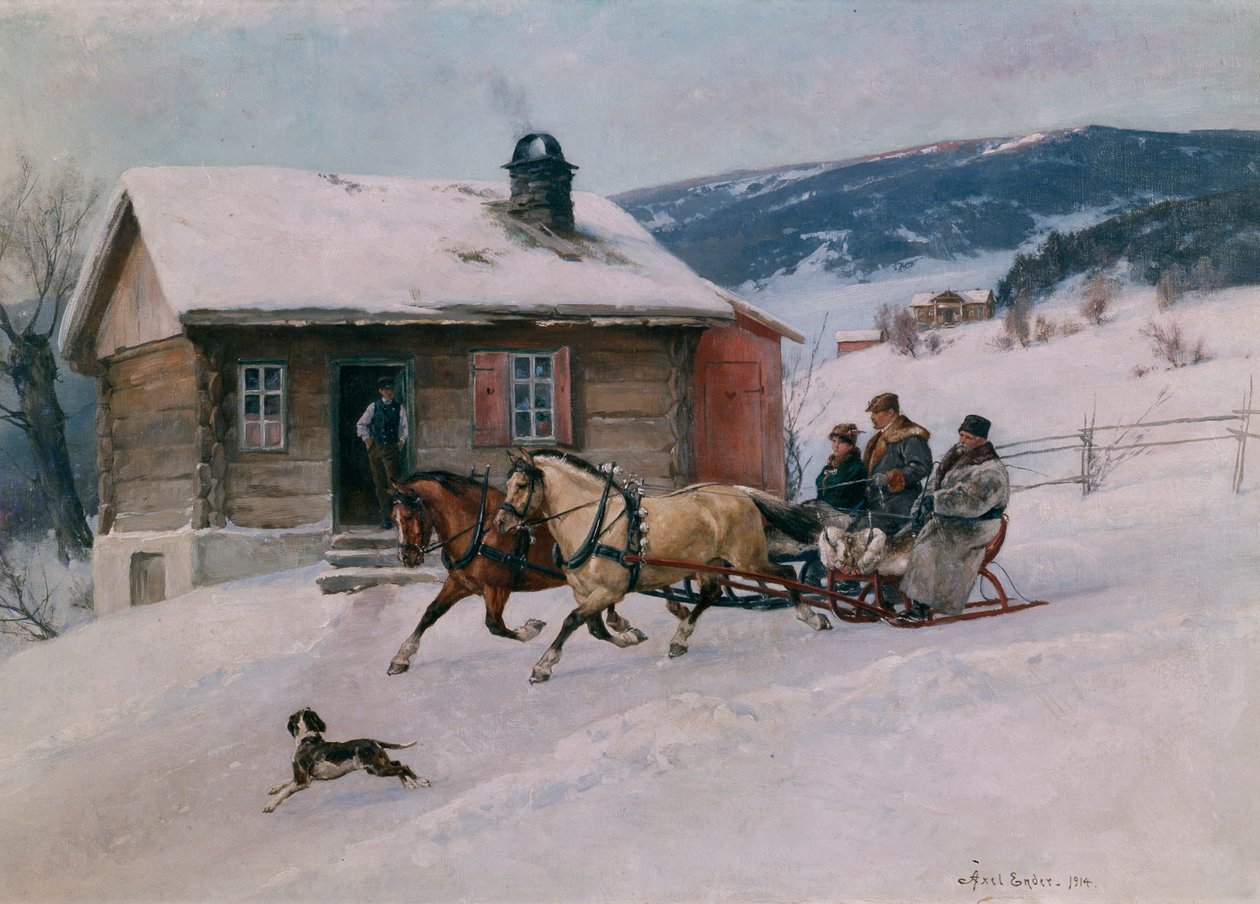 Balade en traîneau - Axel Hjalmar Ender