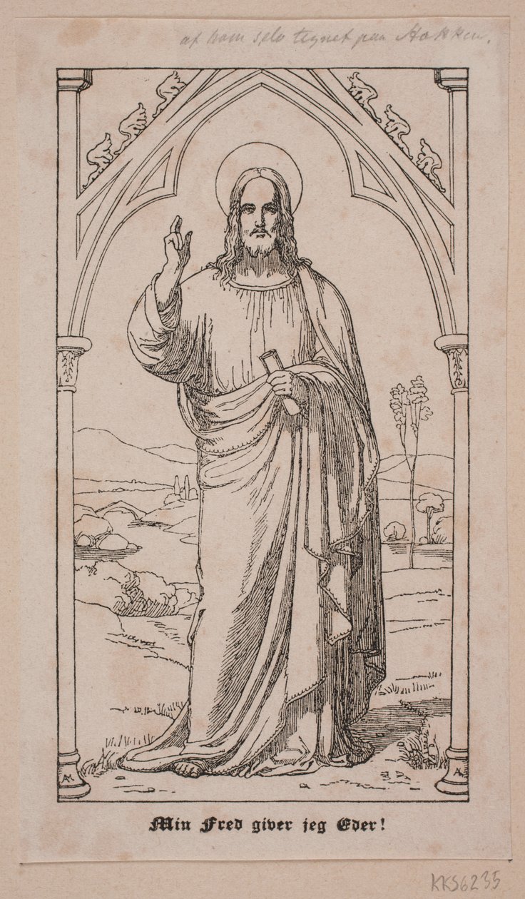 Christ bénissant - Axel Theodor Kittendorff