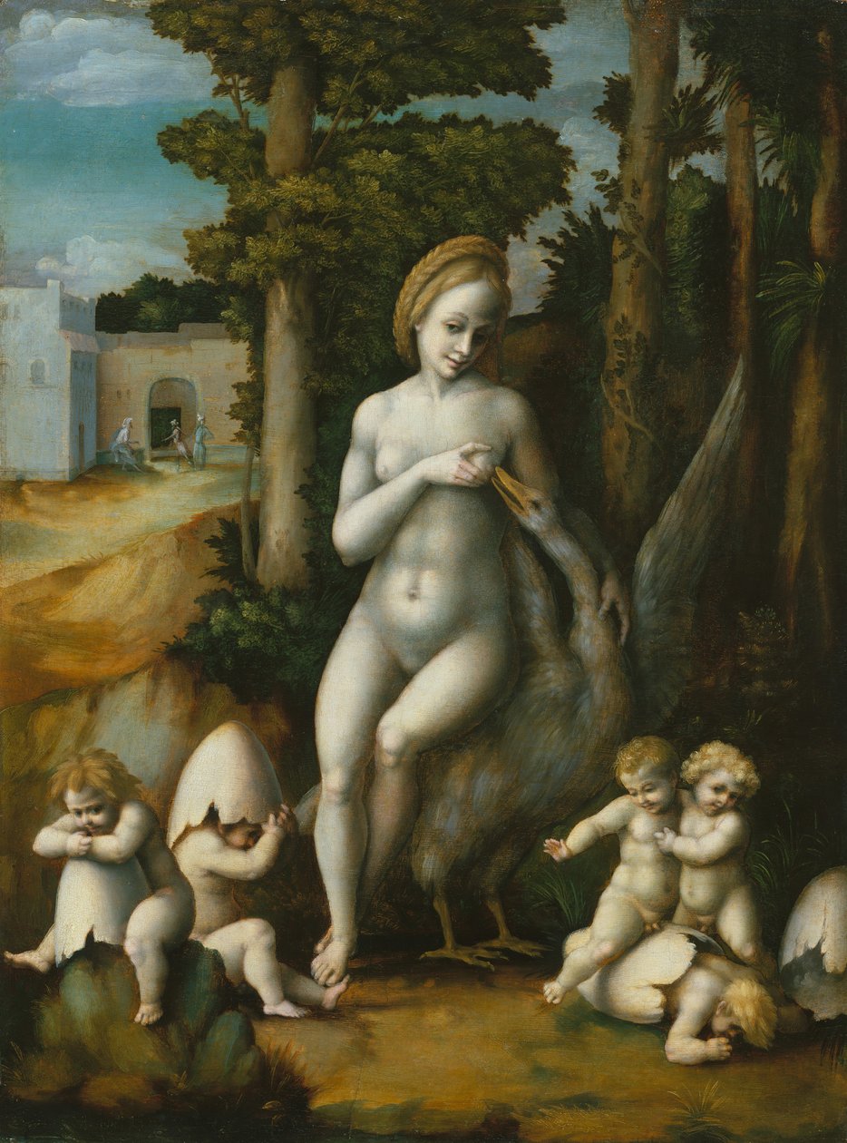 Léda et le cygne - Bacchiacca