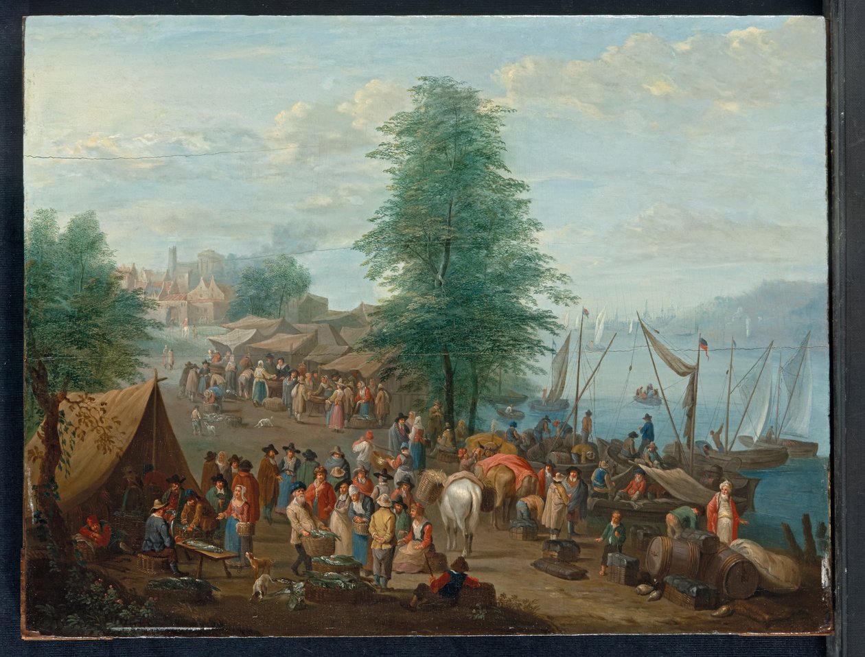 Le marché aux poissons - Balthasar Beschey