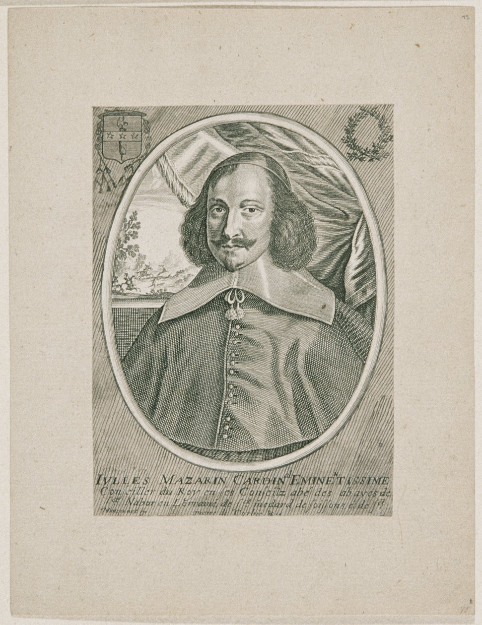 Cardinal Jules Mazarin - Balthasar Moncornet