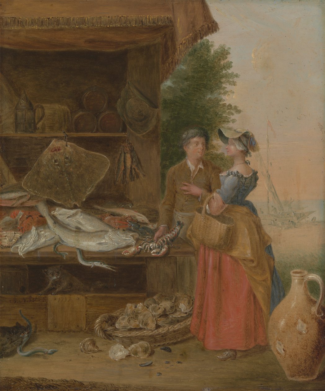Étal de poissonnier - Balthazar Nebot