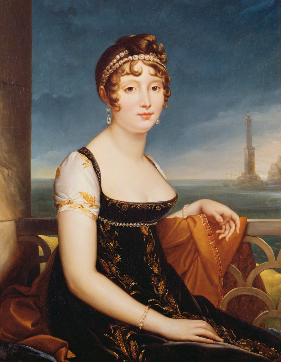 Portrait de Caroline Bonaparte, reine de Naples - Baron François Pascal Simon Gérard