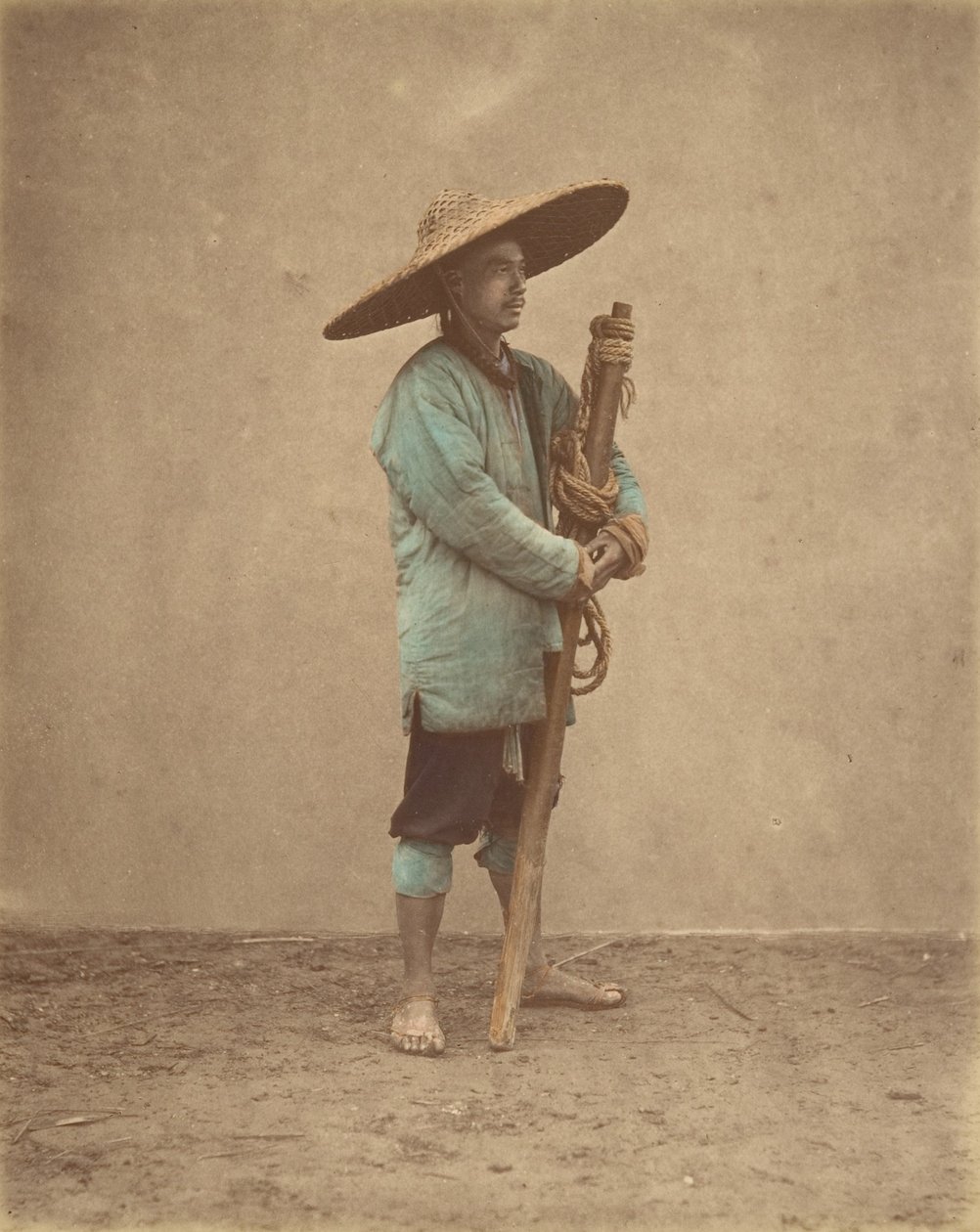 [Homme chinois portant un chapeau], années 1870 - Baron Raimund von Stillfried