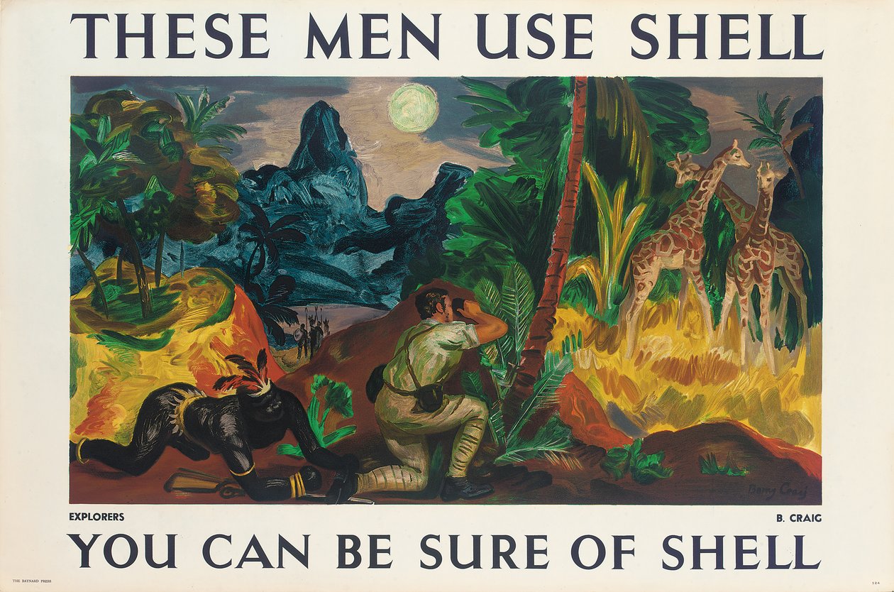 Affiche publicitaire pour Shell - Barry Craig