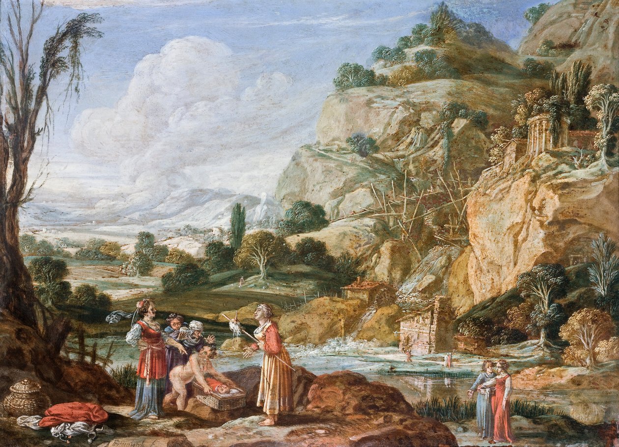 La découverte de Moïse - Bartholomeus Breenbergh