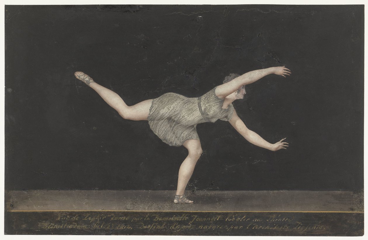 Danseuse Annette Köbler, exécutant le Pas-de-Zephir - Bartholomeus Ziesenis