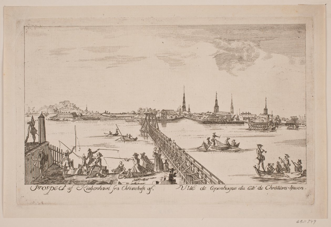 Prospekt de Copenhague vu de Christianshavn - Bartholomæus Roque