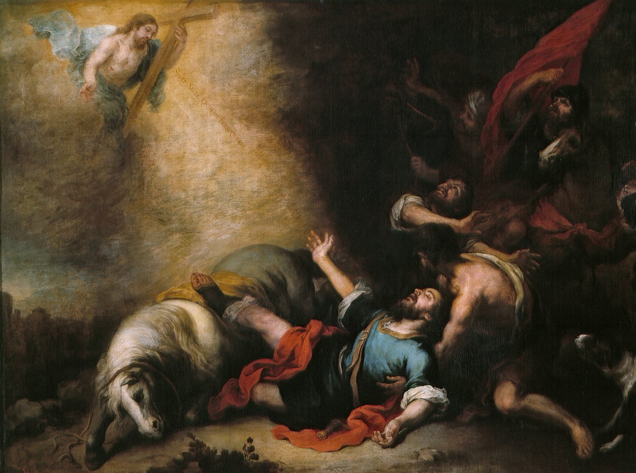 La conversion de Saint Paul - Bartolomé Esteban Murillo
