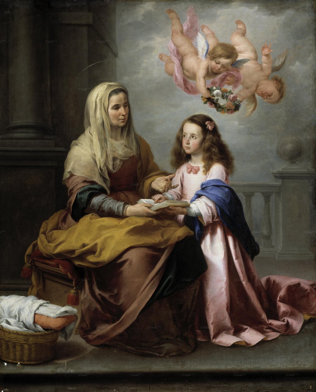 Sainte Anne apprenant à lire à la Vierge - Bartolomé Esteban Murillo