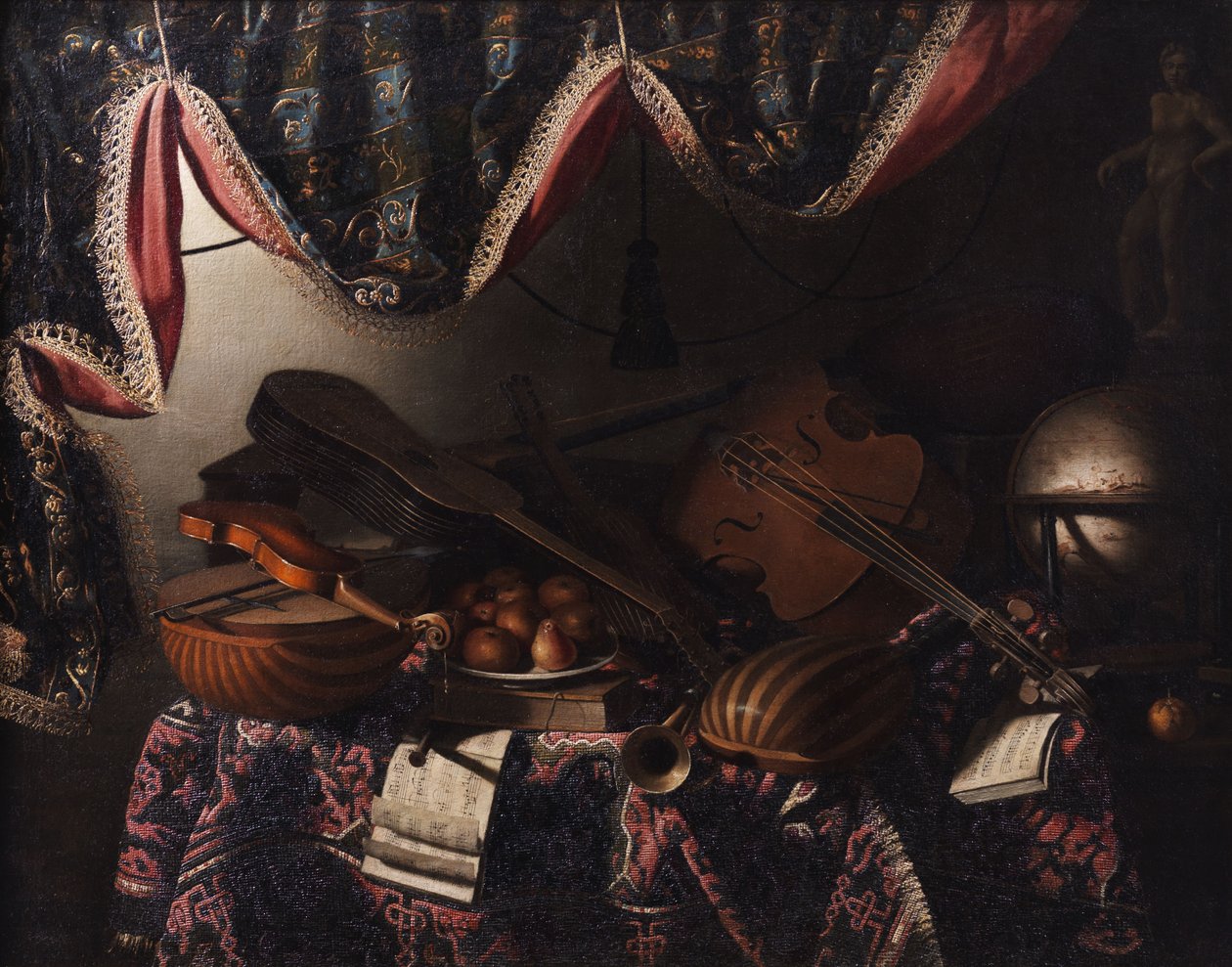 Grande nature morte avec instruments de musique - Bartolomeo Bettera