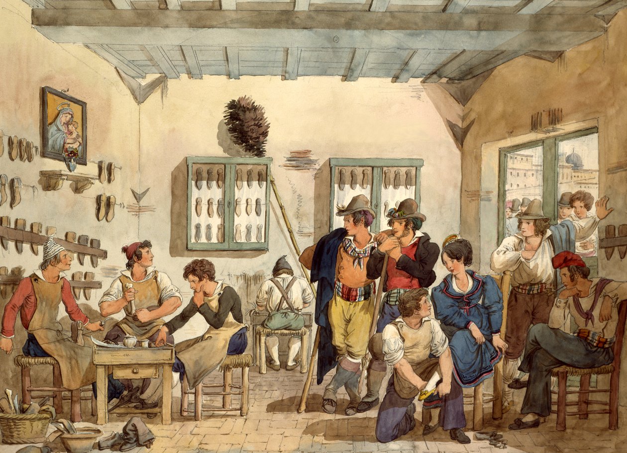 Atelier de cordonnier - Bartolomeo Pinelli