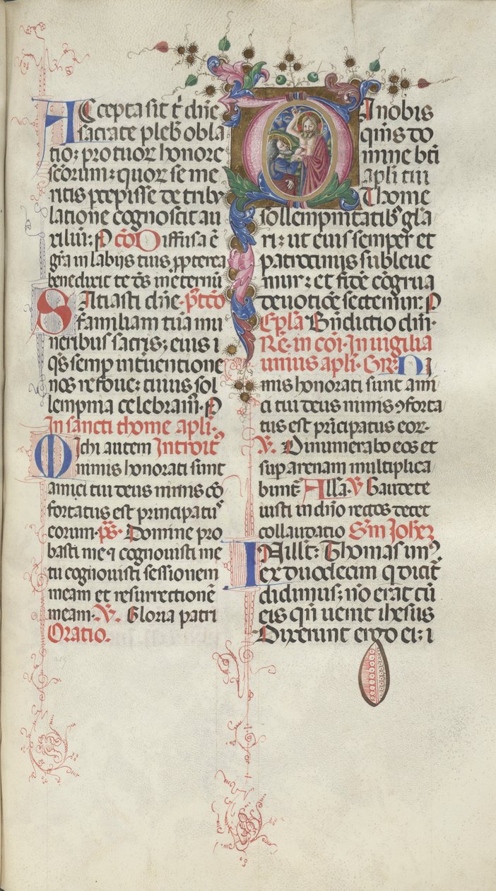 Missel : Fol. 262 : Saint Thomas, 1469 - Bartolomeo Caporali