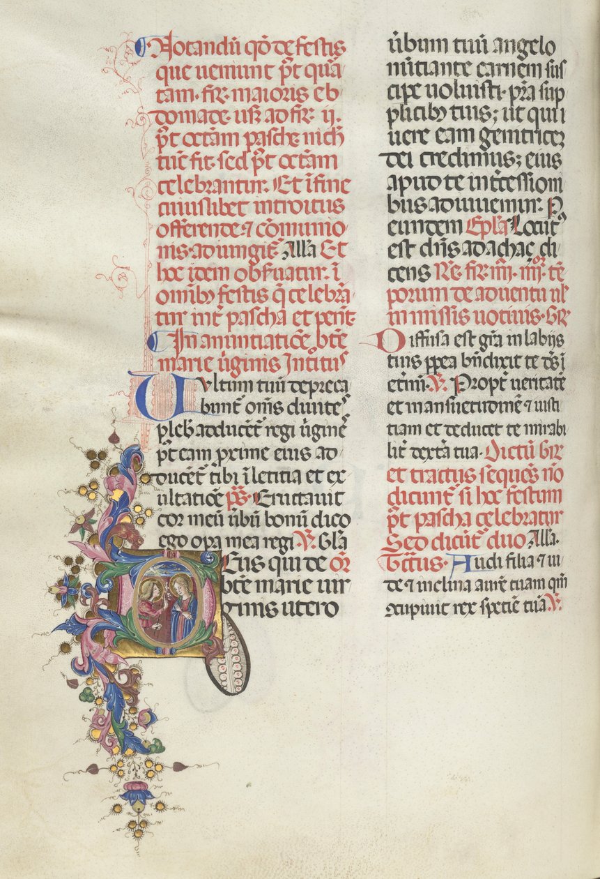 Missale : Fol. 275v : Annonciation, 1469 - Bartolomeo Caporali