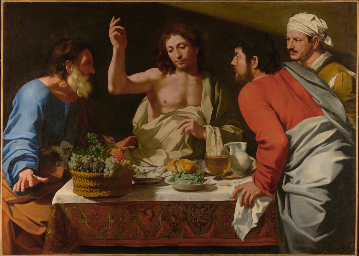 Le repas à Emmaüs - Bartolomeo Cavarozzi