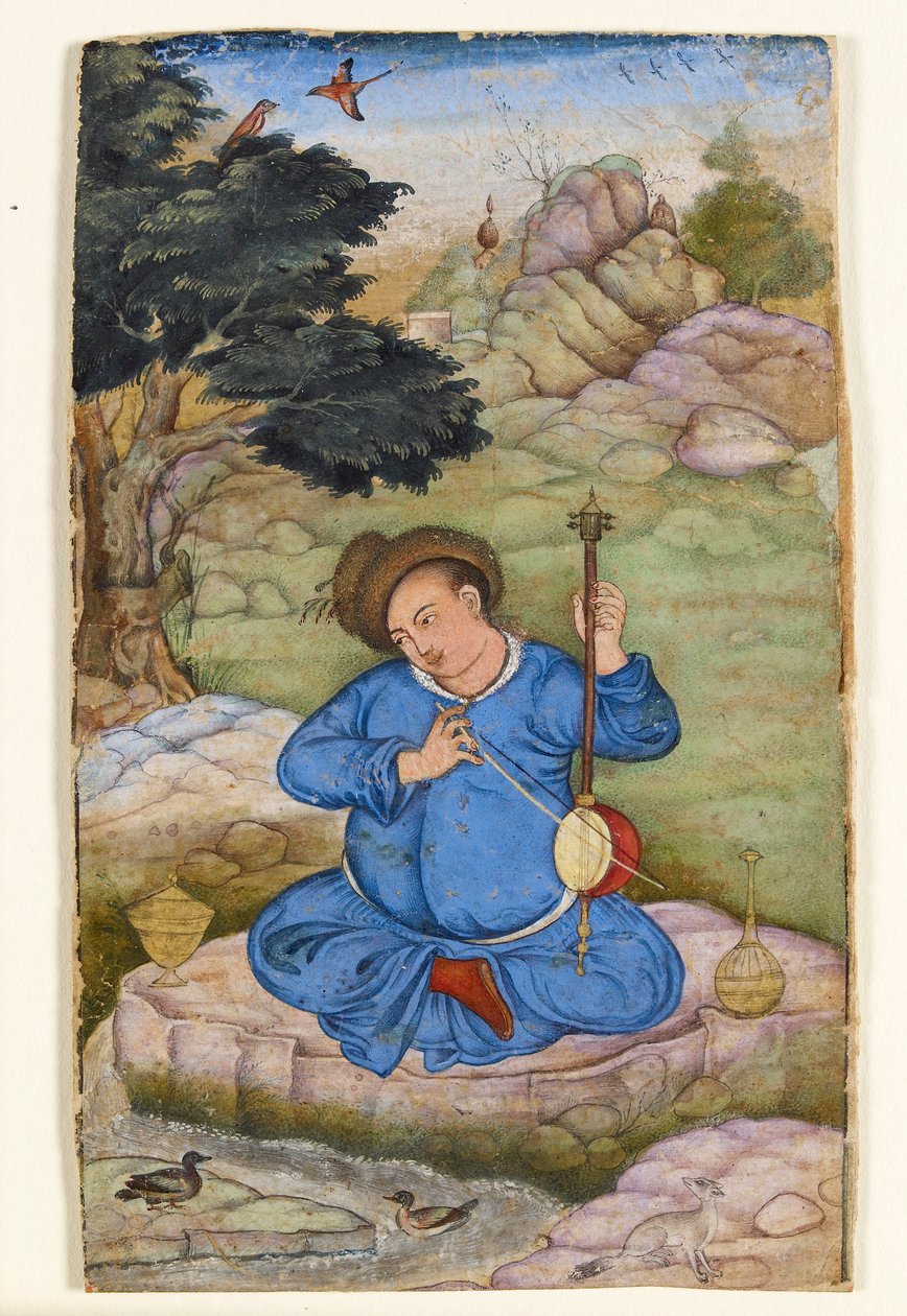 Musicien dans un paysage - Basawan