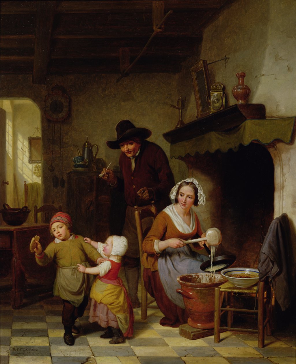 Jour des crêpes, 1845 - Basile de Loose