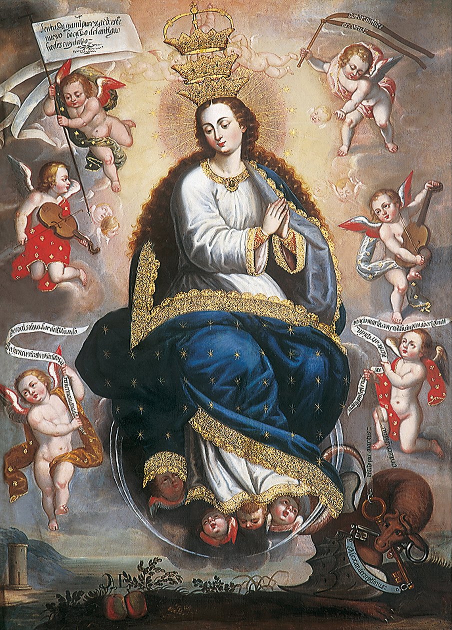 Vierge immaculée victorieuse du serpent de l