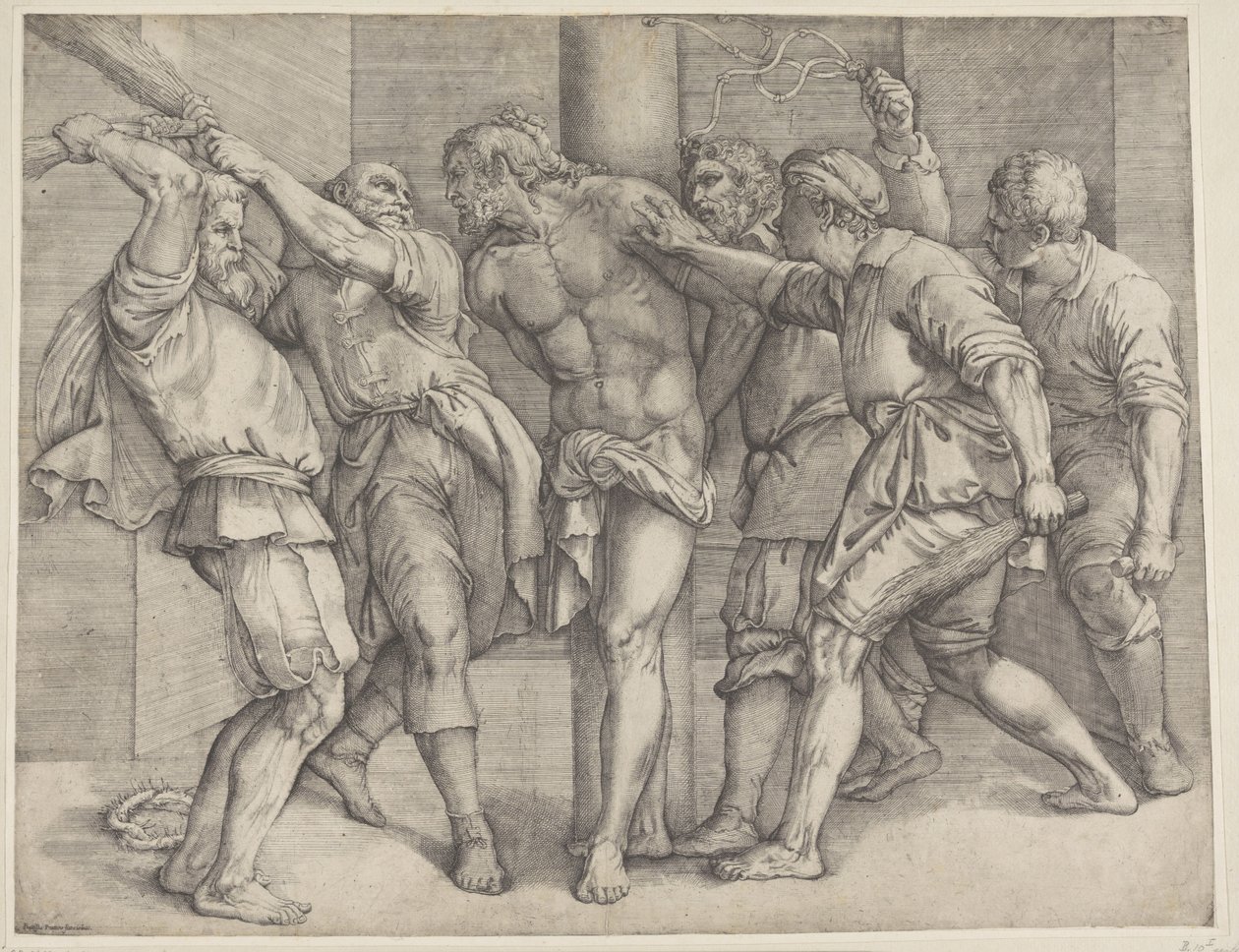 La Flagellation - Battista Franco
