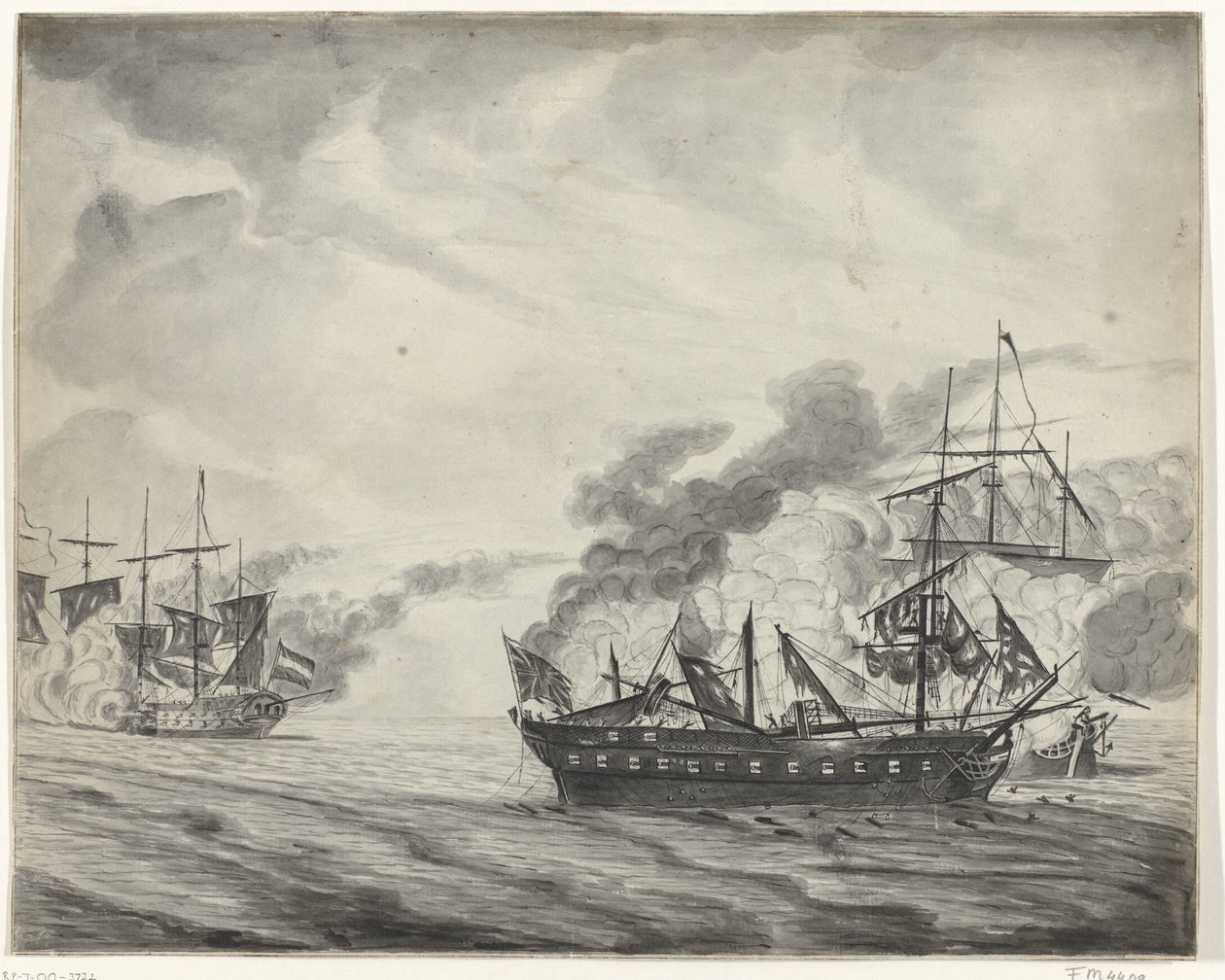 Bataille navale à Cadix, 1781 - Beekman