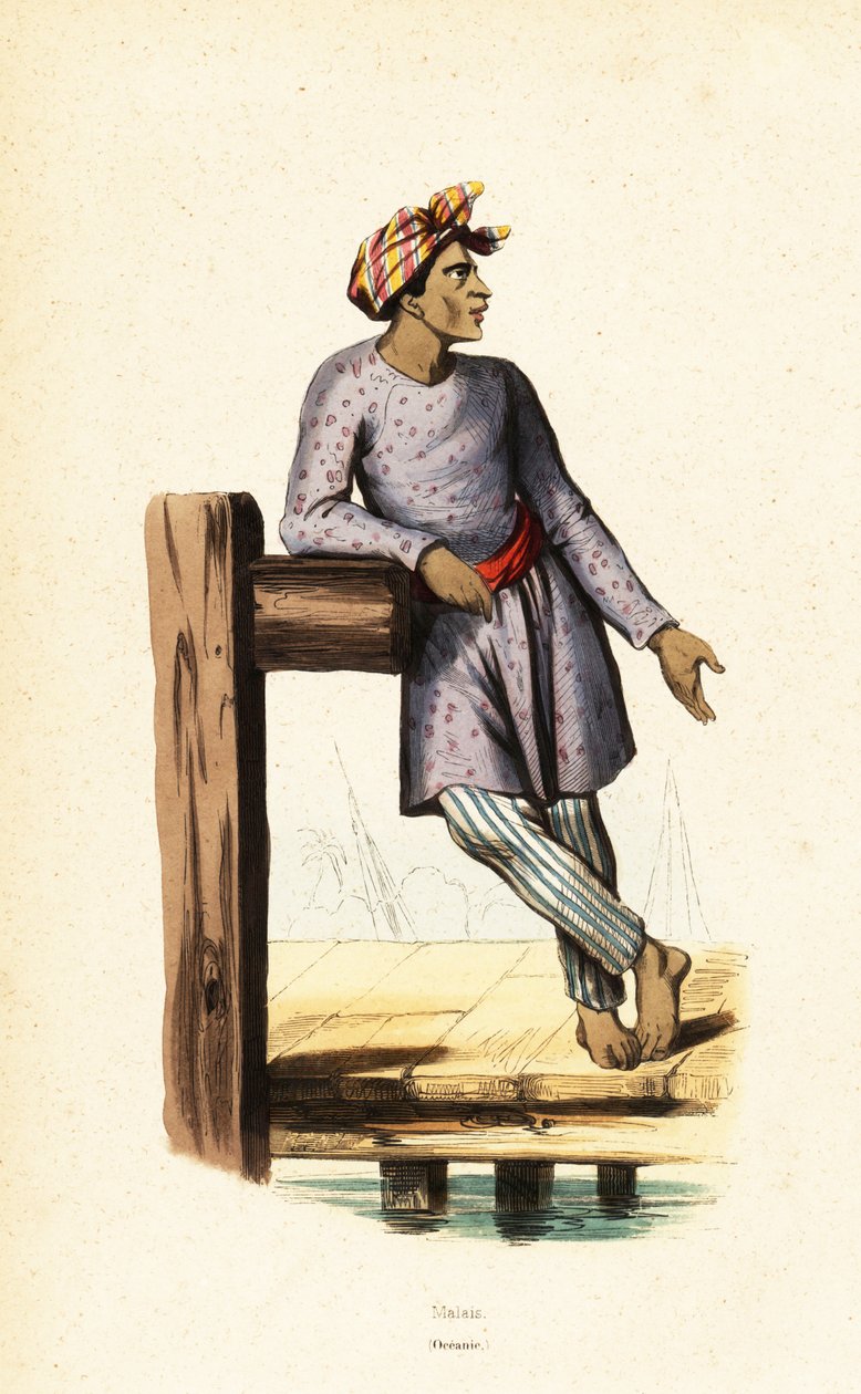 Homme malais de Singapour - Belgian School