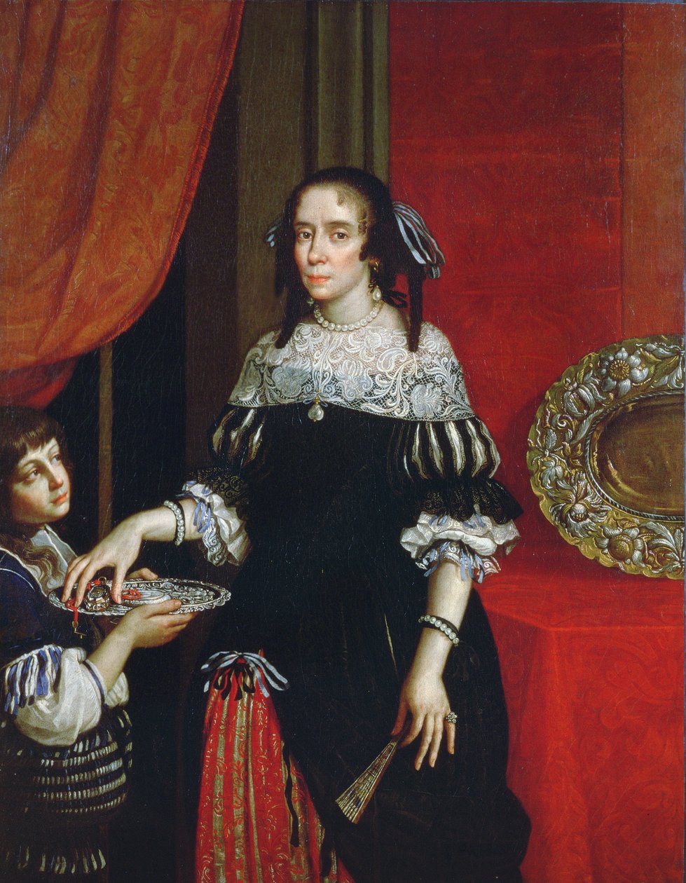 Portrait de la comtesse Gonzaga di Novellara, 1666 - Cesare Gennari