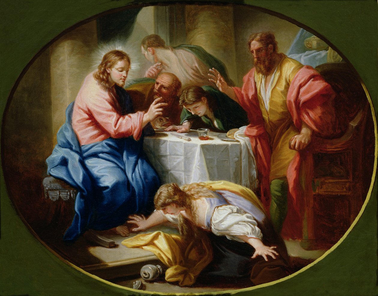 Le Christ et Marie-Madeleine au banquet de Simon le Pharisien - Benedetto Luti