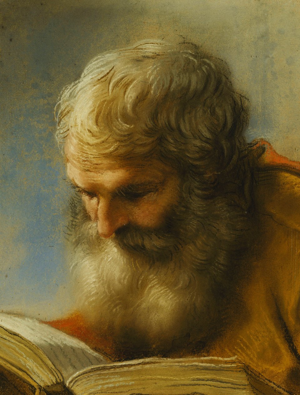 Un apôtre barbu lisant, 1712 - Benedetto Luti