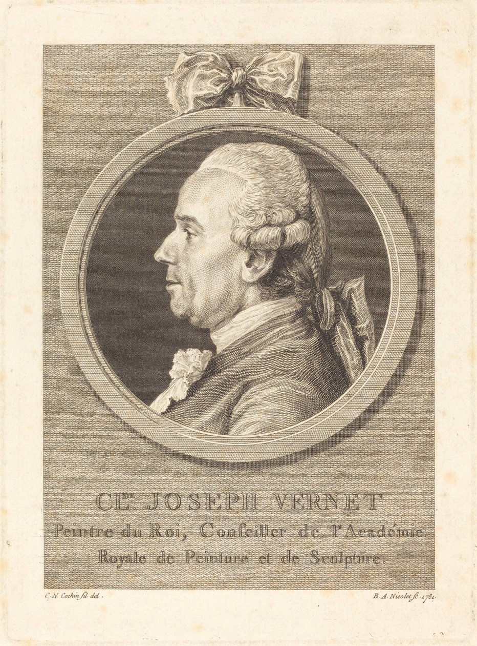 Claude Joseph Vernet - Benedict Alphonse Nicolet after Charles Nicolas Cochin II