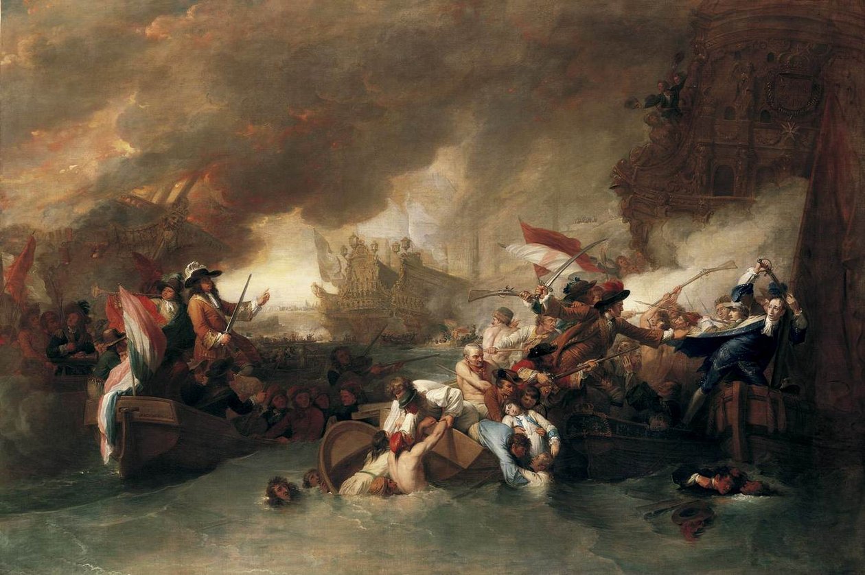 La bataille de La Hogue - Benjamin West