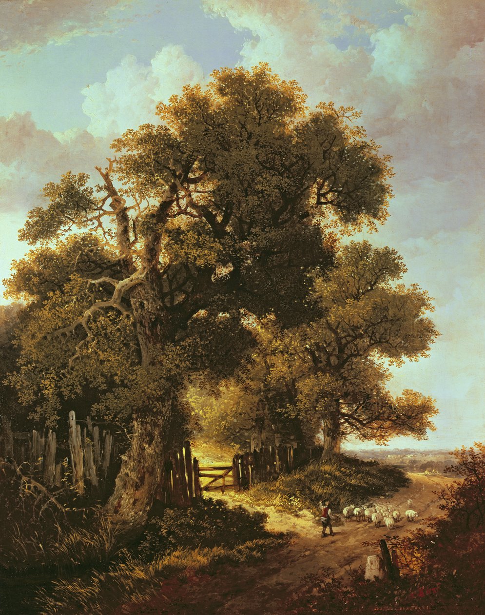 Paysage avec jeune berger - Benjamin Williams Leader