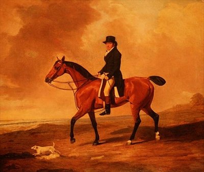 Francis Const sur un chasseur bai - Benjamin Marshall