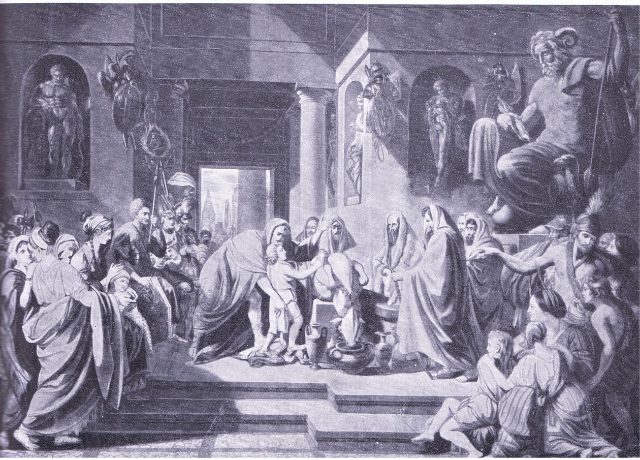 Hannibal jurant une inimitié éternelle à Rome - Benjamin West