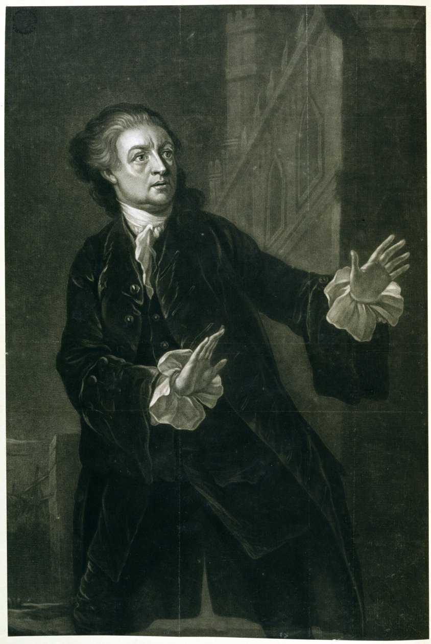 David Garrick (1717-79) en Hamlet - Benjamin Wilson