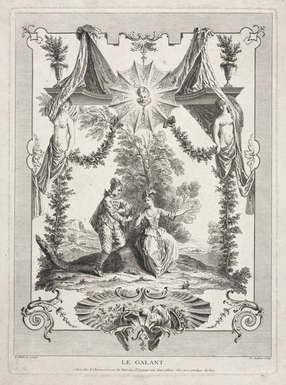 Le galant - Benoit II Audran