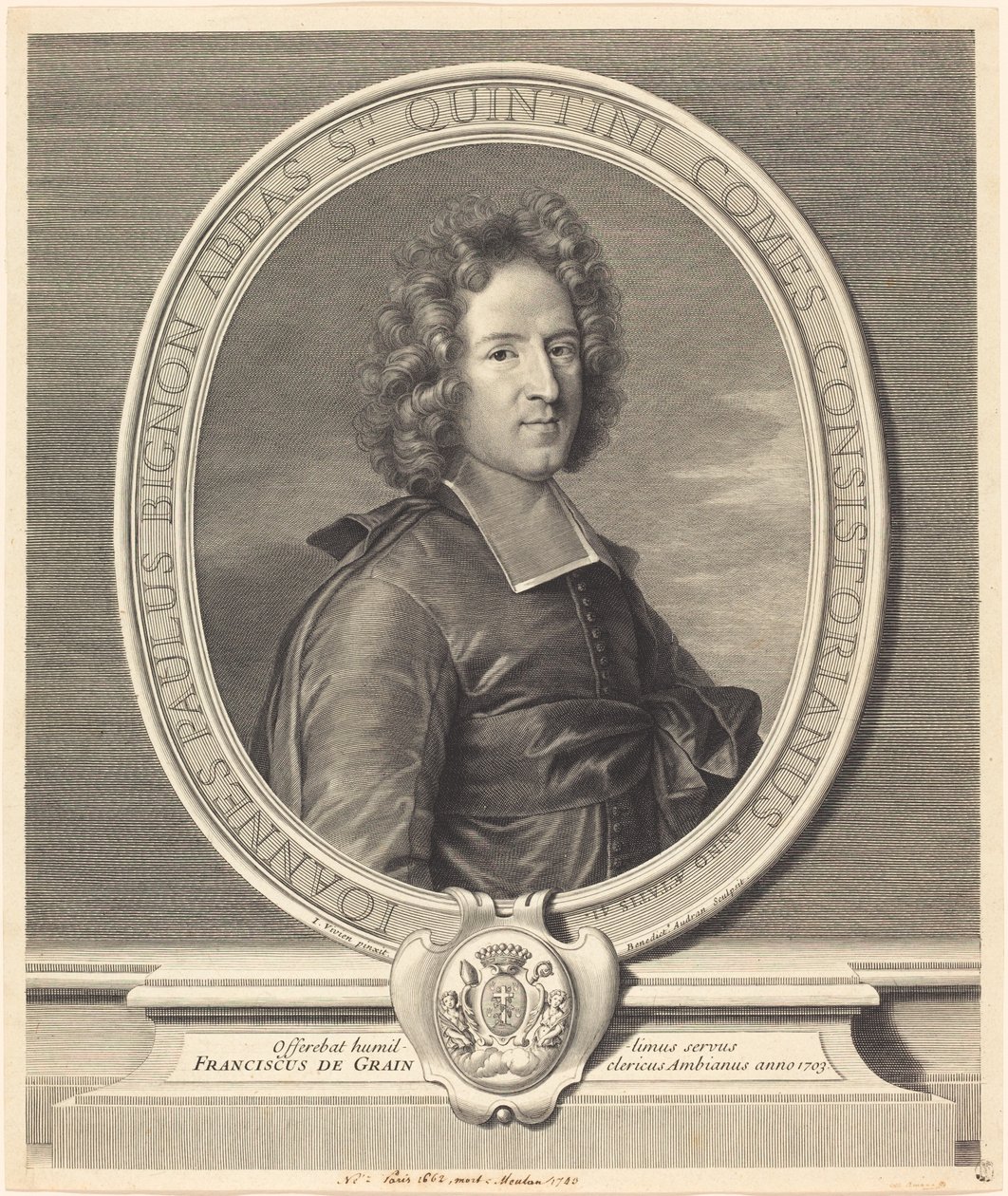 J.P. Bignon - Benoît Audran I after Joseph Vivien