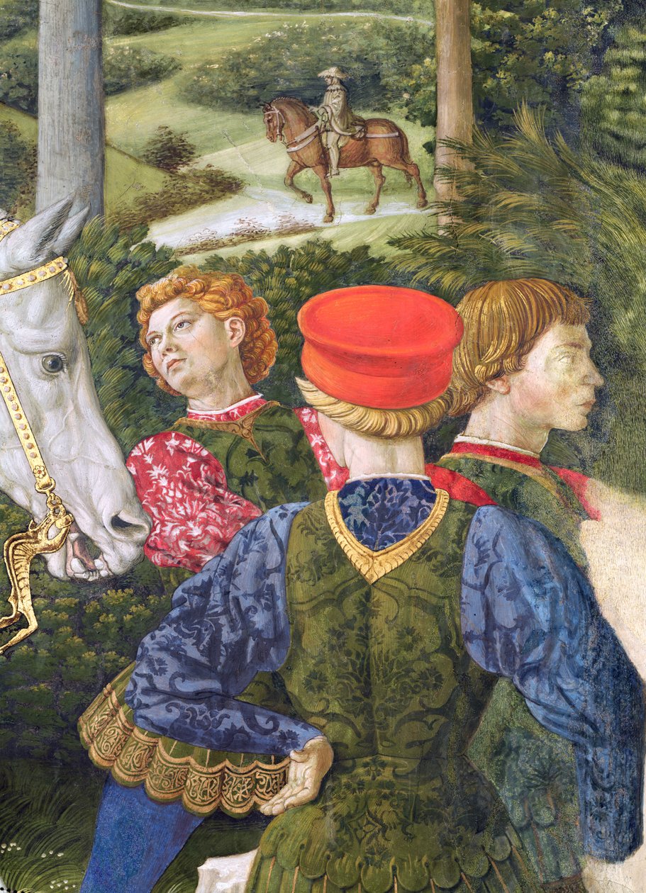 Serviteurs en livrée (détail) - Benozzo di Lese di Sandro Gozzoli