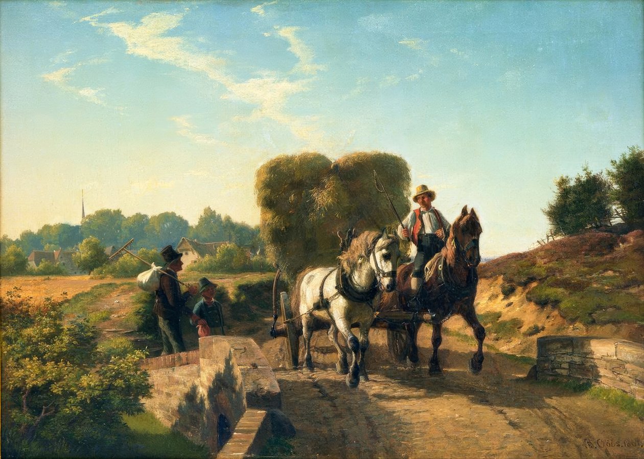 Berend Goos, retour de la récolte de foin - Berend Goos