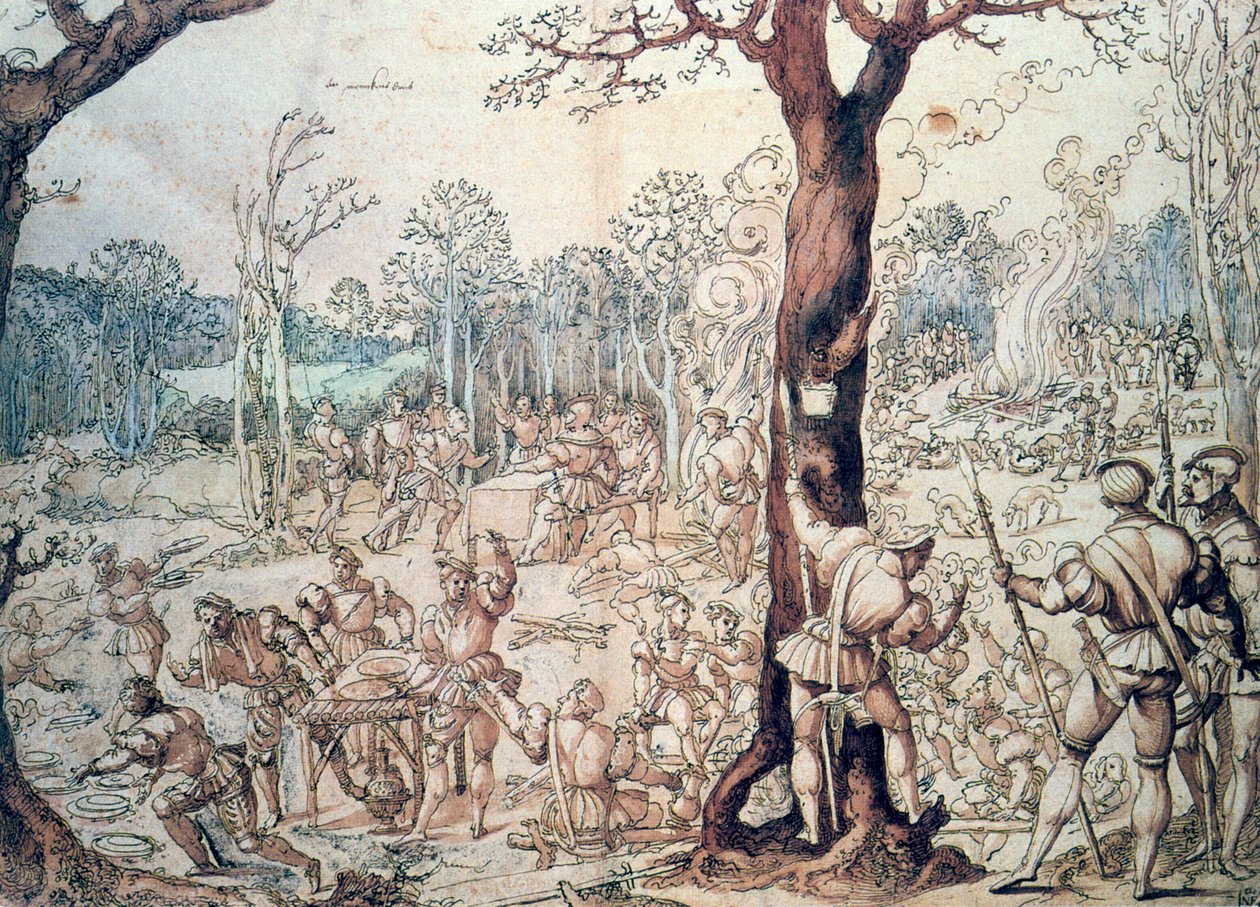 La partie de chasse, 16e siècle - Bernard van Orley