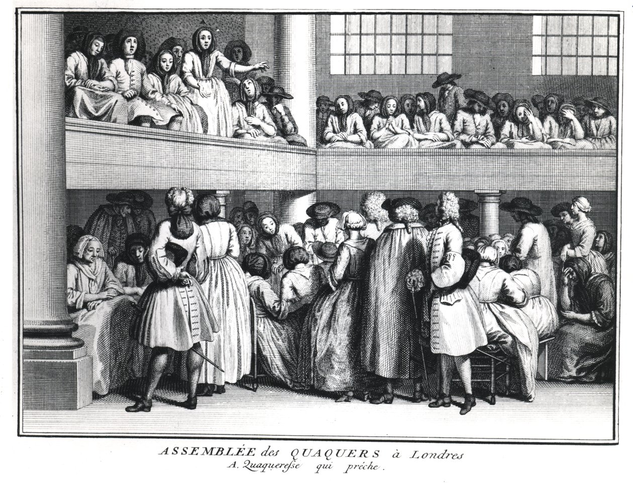 Une assemblée quaker à Londres - Bernard Picart